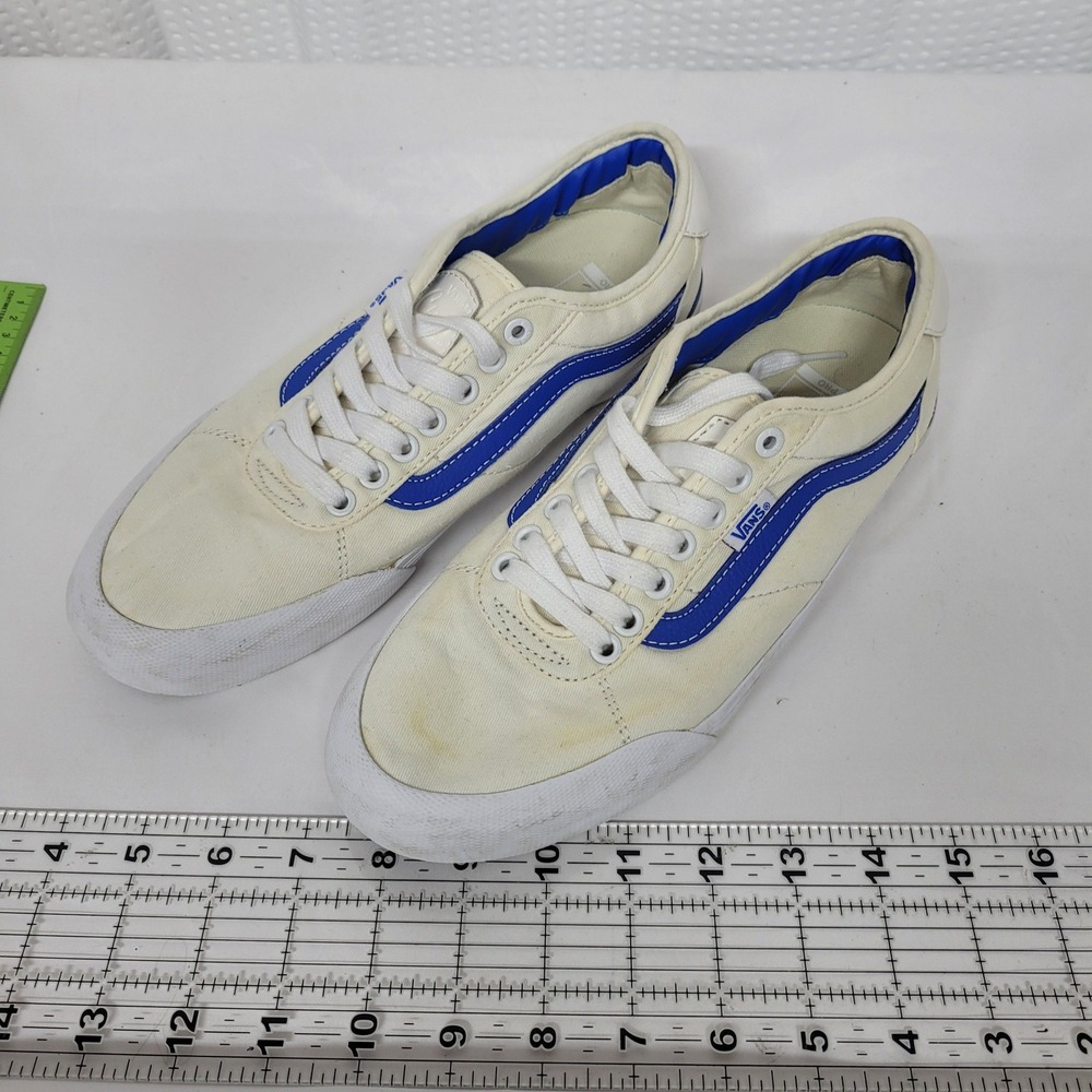 Vans Pro 2 Cream Blue Skate Shoes Mens 8 721454